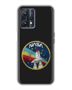Чехол для Realme 9 с картинкой «NASA — эмблема миссии»