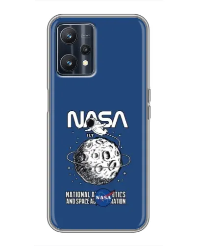 Чехол для Realme 9 с картинкой «NASA — лунная миссия» Чехол для Realme 9 с картинкой «NASA — лунная миссия»