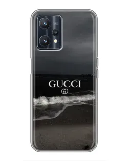 Чехол для Realme 9 с картинкой «Gucci — морской прибой»
