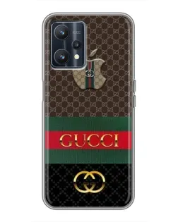 Чехол для Realme 9 с картинкой «Gucci — брендированный десерт»
