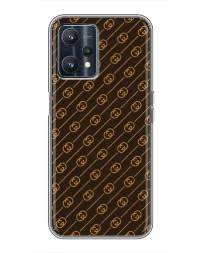 Чехол для Realme 9 с картинкой «Gucci — золотые диагонали» Чехол для Realme 9 с картинкой «Gucci — золотые диагонали»