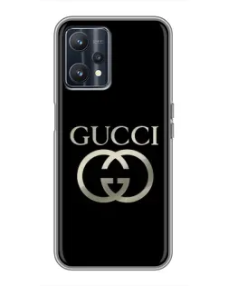 Чохол для Realme 9 з картинкою «Gucci — золото на чорному»