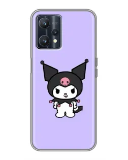 Чехол для Realme 9 с картинкой «Kuromi — нежный фиолетовый»