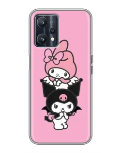 Чехол для Realme 9 с картинкой «My Melody и Kuromi»