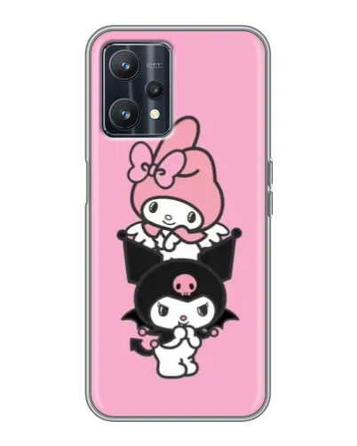 Чехол для Realme 9 с картинкой «My Melody и Kuromi»
