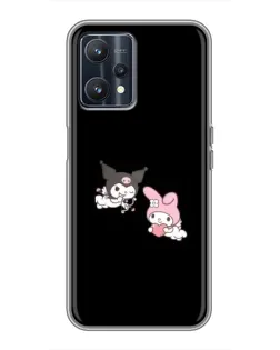 Чехол для Realme 9 с картинкой «My Melody и Kuromi»