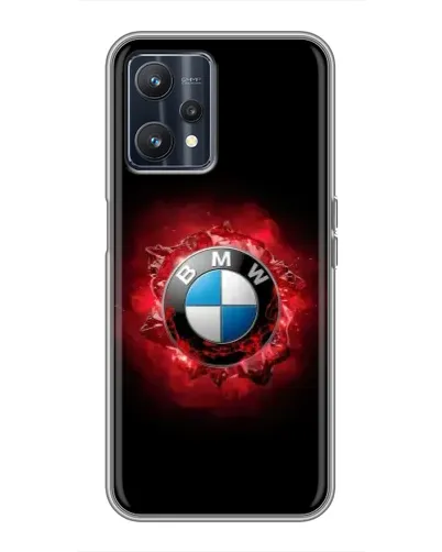Чехол для Realme 9 с картинкой «Логотип BMW — вспышка»