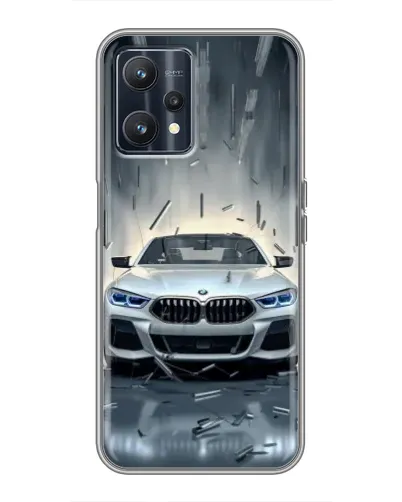 Чехол для Realme 9 с картинкой «BMW в свете фар»