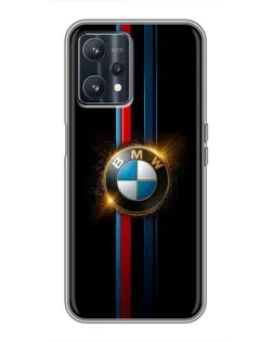 Чехол для Realme 9 с картинкой «BMW M-Power неон»