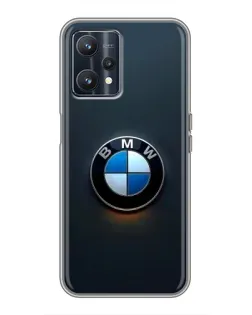 Чехол для Realme 9 с картинкой «Логотип BMW — минимализм»