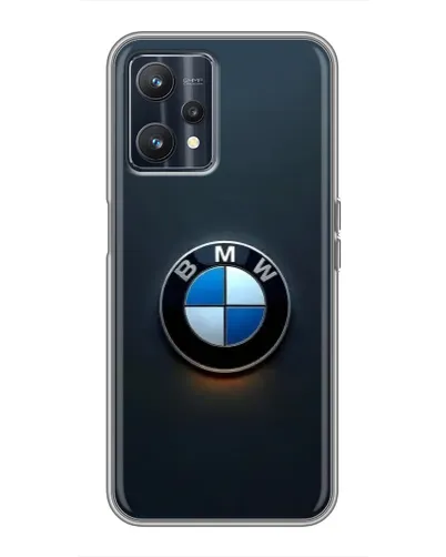 Чехол для Realme 9 с картинкой «Логотип BMW — минимализм»