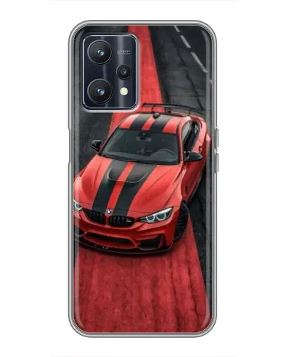 Чехол для Realme 9 с картинкой «BMW на красной дорожке»