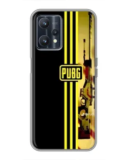 Чехол для Realme 9 с картинкой «PUBG — камуфляжный шлем»