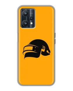 Чехол для Realme 9 с картинкой «PUBG — золотой шлем»