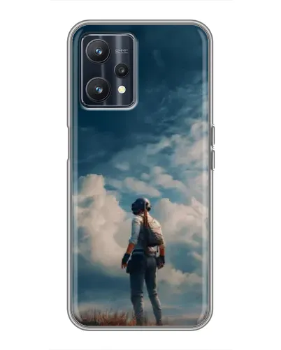 Чехол для Realme 9 с картинкой «Герой PUBG на скале» Чехол для Realme 9 с картинкой «Герой PUBG на скале»