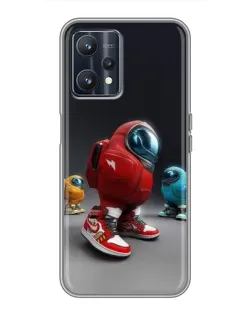 Чехол для Realme 9 с картинкой «Among Us — 3D стиль»