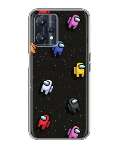 Чехол для Realme 9 с картинкой «Космический паттерн Among Us» Чехол для Realme 9 с картинкой «Космический паттерн Among Us»