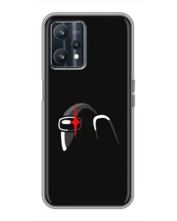 Чехол для Realme 9 с картинкой «Among Us шлем»