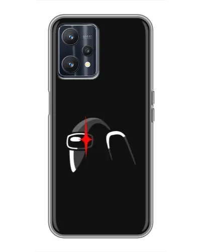 Чехол для Realme 9 с картинкой «Among Us шлем» Чехол для Realme 9 с картинкой «Among Us шлем»