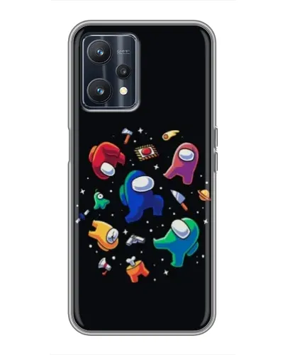 Чехол для Realme 9 с картинкой «Among Us космос» Чехол для Realme 9 с картинкой «Among Us космос»