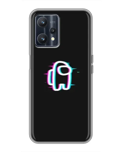Чехол для Realme 9 с картинкой «Among Us неон» Чехол для Realme 9 с картинкой «Among Us неон»