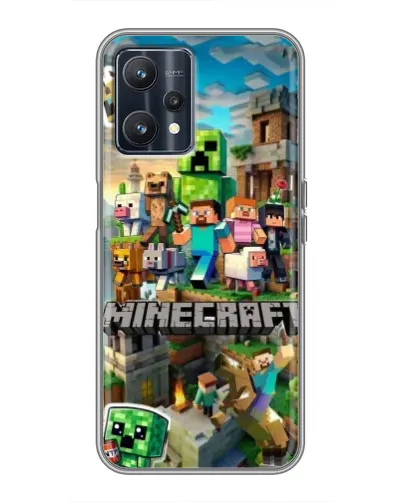 Чехол для Realme 9 с картинкой «Замок Minecraft» Чехол для Realme 9 с картинкой «Замок Minecraft»