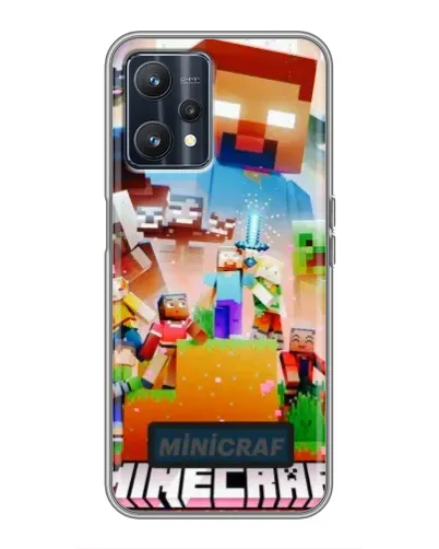 Чехол для Realme 9 с картинкой «Minecraft герои игры» Чехол для Realme 9 с картинкой «Minecraft герои игры»