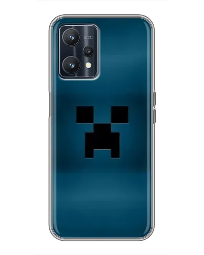 Чехол для Realme 9 с картинкой «Крипер текстура» Чехол для Realme 9 с картинкой «Крипер текстура»