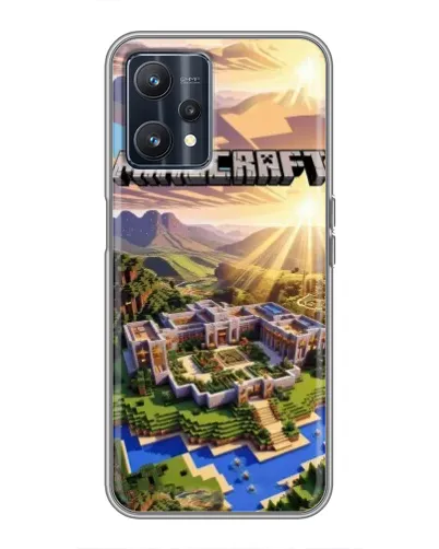 Чехол для Realme 9 с картинкой «Minecraft панорама» Чехол для Realme 9 с картинкой «Minecraft панорама»