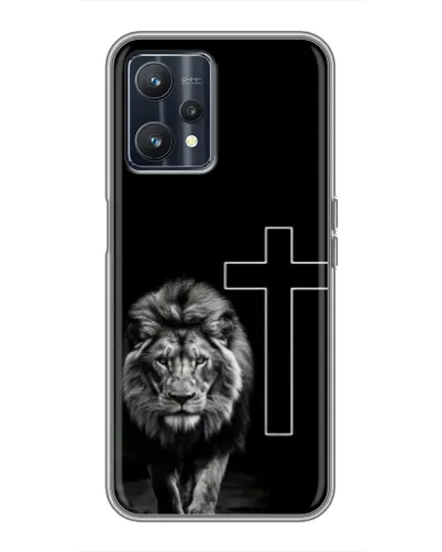 Чохол для Realme 9 з картинкою «Лев та Хрест»