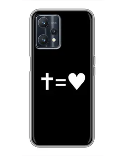 Чохол для Realme 9 з картинкою «Хрест та Серце»