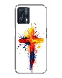 Чохол для Realme 9 з картинкою «Акварельний хрест»