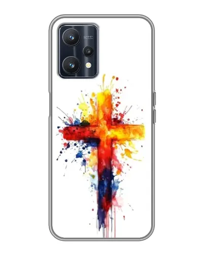Чохол для Realme 9 з картинкою «Акварельний хрест»