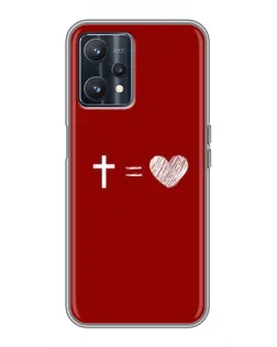 Чехол для Realme 9 с картинкой «Уравнение любви»