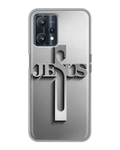 Чехол для Realme 9 с картинкой «Металлический крест Jesus» Чехол для Realme 9 с картинкой «Металлический крест Jesus»