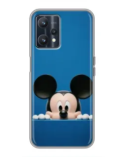 Чехол для Realme 9 с картинкой «Микки выглядывает»