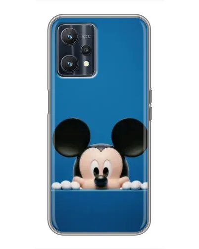 Чехол для Realme 9 с картинкой «Микки выглядывает»