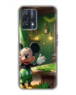 Чехол для Realme 9 с картинкой «Микки в мастерской»