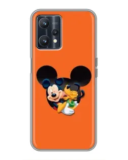 Чехол для Realme 9 с картинкой «Сердце Микки Минни»