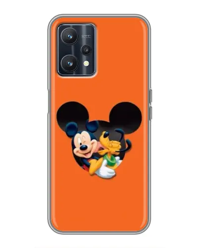 Чехол для Realme 9 с картинкой «Сердце Микки Минни»