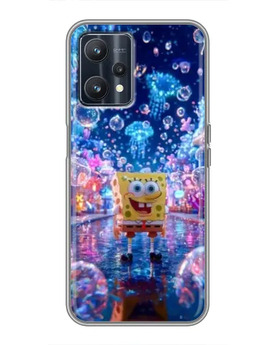 Чехол для Realme 9 с картинкой «Неоновый океан»