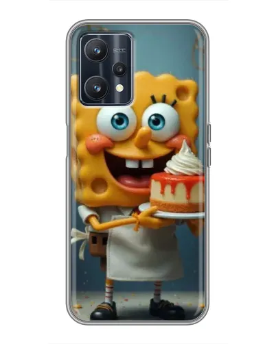 Чехол для Realme 9 с картинкой «Повар Спанч Боб»