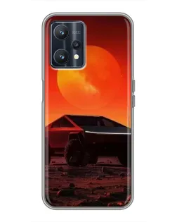Чехол для Realme 9 с картинкой «Cybertruck на Марсе» Чехол для Realme 9 с картинкой «Cybertruck на Марсе»
