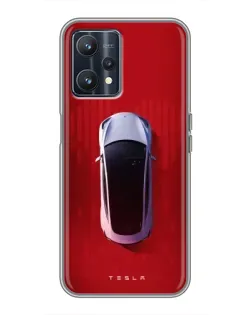 Чехол для Realme 9 с картинкой «Tesla Top View» Чехол для Realme 9 с картинкой «Tesla Top View»