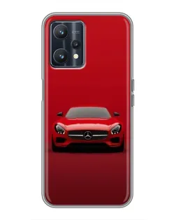 Чехол для Realme 9 с картинкой «Красный Mercedes AMG»