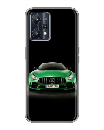 Чехол для Realme 9 с картинкой «Mercedes — неоновый лого»