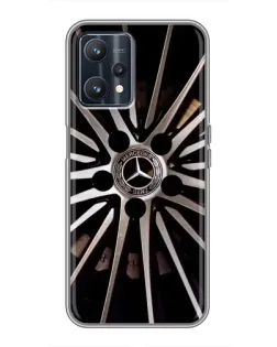 Чехол для Realme 9 с картинкой «Диск Mercedes»