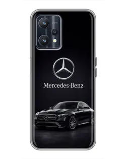 Чехол для Realme 9 с картинкой «Mercedes — решетка радиатора»