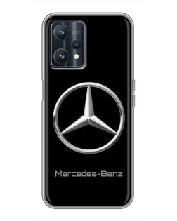 Чехол для Realme 9 с картинкой «Mercedes Silver Logo»