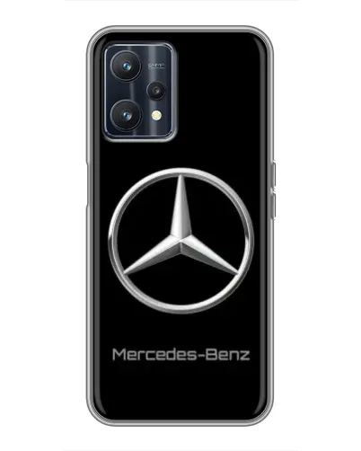 Чехол для Realme 9 с картинкой «Mercedes Silver Logo»